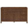Custom image for Dark Walnut with Brushed Gold Trim / No Mirror