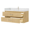 Custom image for Scandinavian Oak with Brushed Nickel Trim / Giotto Quartz / No Mirror