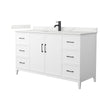 Custom image for White with Matte Black Trim / Giotto Quartz / No Mirror
