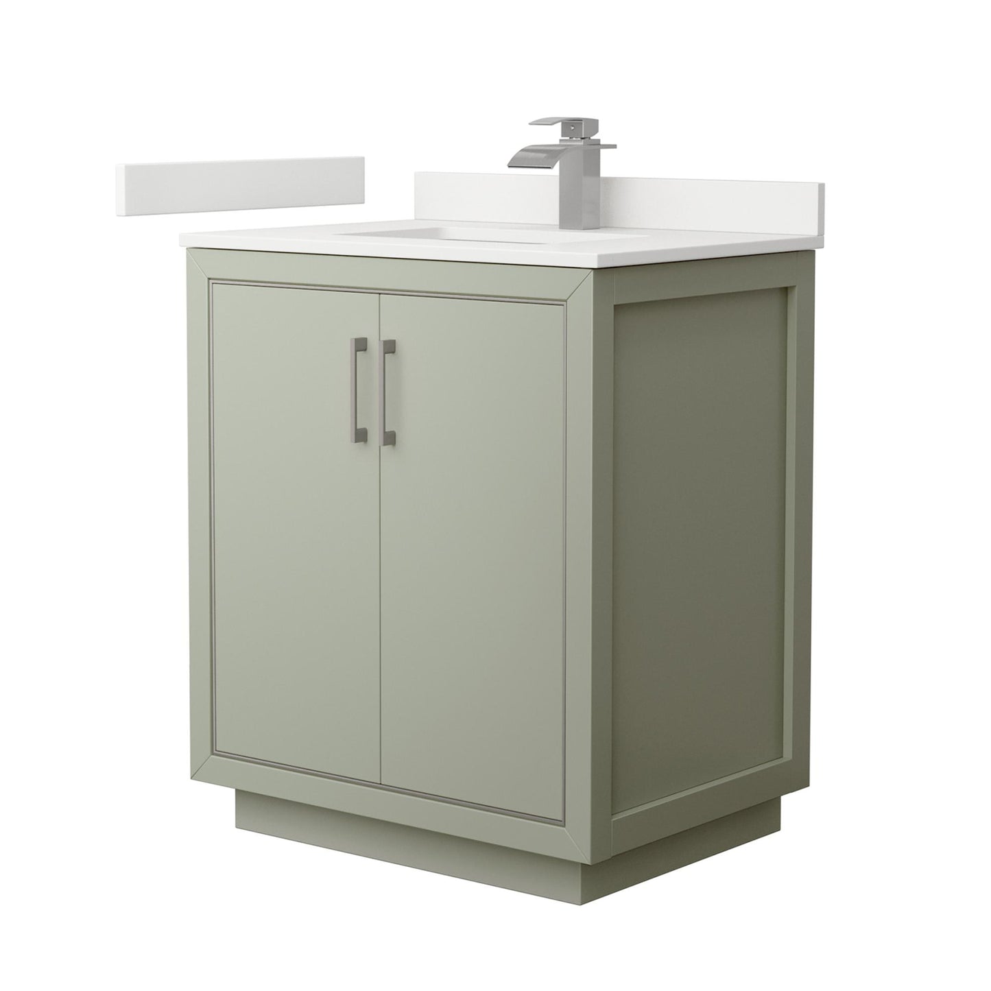 Icon Bathroom Vanity with Countertop 30 inch Single Sink Single hole Faucet Setup