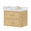 Custom image for Scandinavian Oak with Satin Bronze Trim / Giotto Quartz / No Mirror