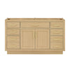 Custom image for Rift Oak with Brushed Gold Trim / No Mirror