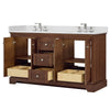 Custom image for Dark Walnut with Polished Chrome Trim / Giotto Quartz / No Mirror