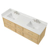 Custom image for Scandinavian Oak with Brushed Nickel Trim / Giotto Quartz / No Mirror
