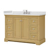 Custom image for Honey Oak with Polished Chrome Trim / White Quartz / No Mirror