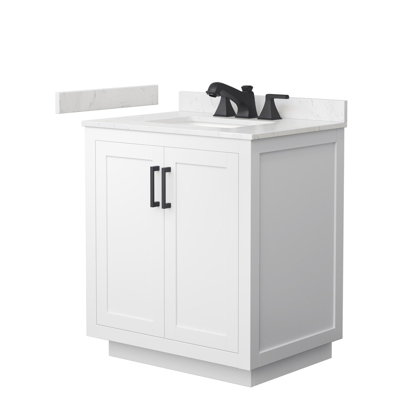 Miranda Bathroom Vanity with Countertop 30 inch Single Sink 3-hole Faucet Setup