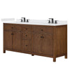 Custom image for Dark Walnut with Matte Black Trim / White Quartz / No Mirror