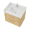 Custom image for Scandinavian Oak with Brushed Nickel Trim / Giotto Quartz / No Mirror