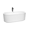 Custom image for White with Polished Chrome Trim and Matte Black Faucet / 67