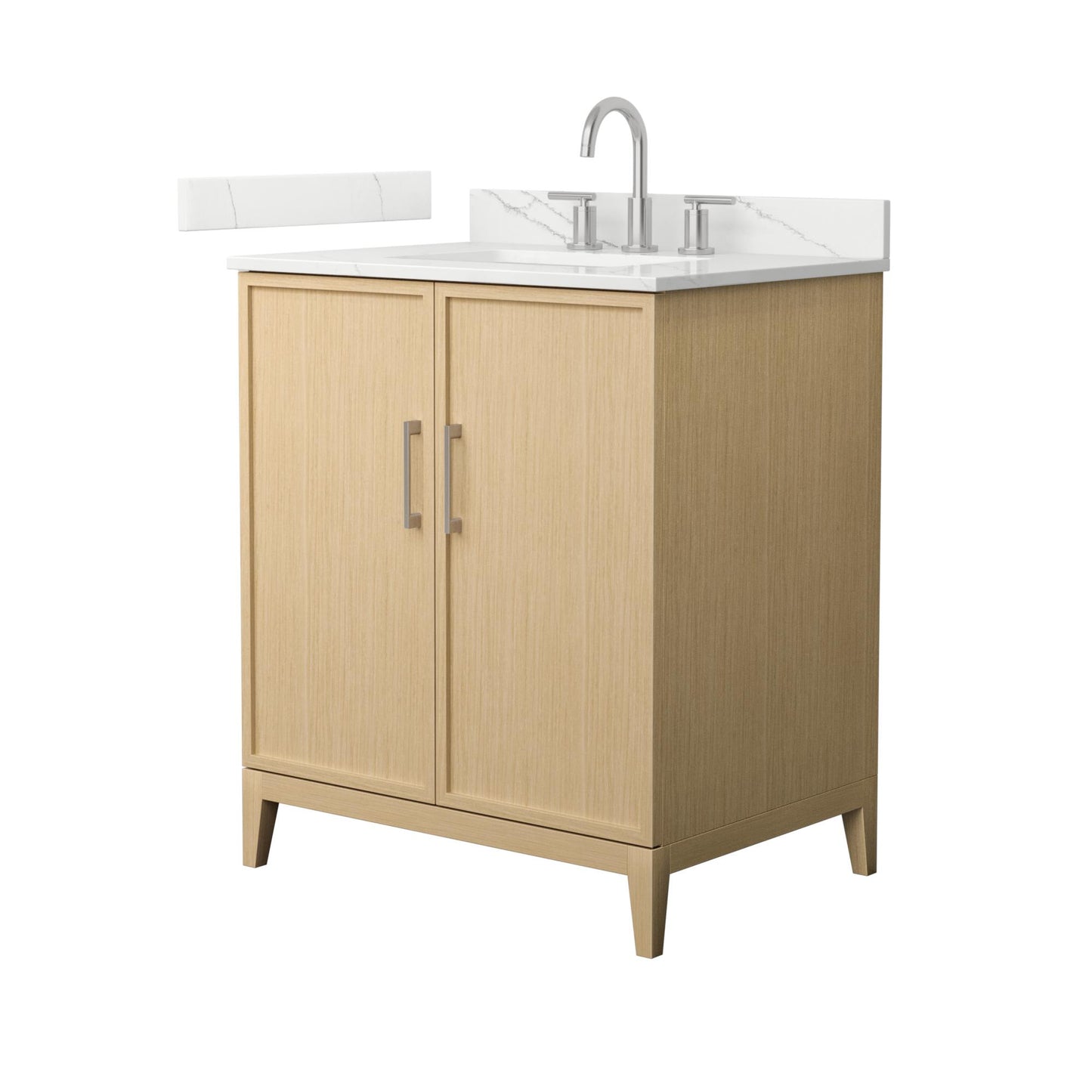 Elan Bathroom Vanity with Countertop 30 inch Single Sink 3-hole Faucet Setup