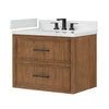 Custom image for Toasted Walnut with Matte Black Trim / Giotto Quartz / No Mirror