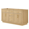Custom image for Rift Oak with Brushed Gold Trim / No Mirror