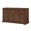 Custom image for Dark Walnut with Brushed Gold Trim / No Mirror