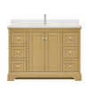 Custom image for Honey Oak with Polished Chrome Trim / White Cultured Marble / No Mirror