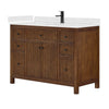 Custom image for Dark Walnut with Matte Black Trim / Giotto Quartz / No Mirror