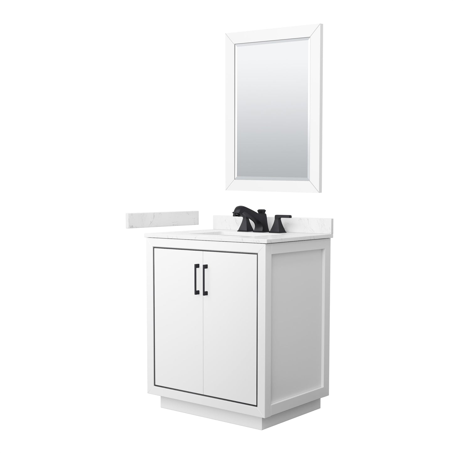 Icon Bathroom Vanity with Countertop 30 inch Single Sink 3-hole Faucet Setup