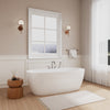 Custom image for White with Polished Chrome Trim and Matte Black Faucet / 67