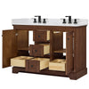 Custom image for Dark Walnut with Matte Black Trim / White Cultured Marble / No Mirror