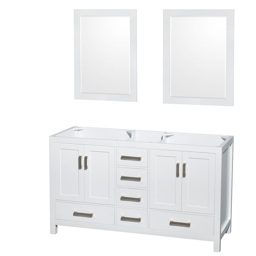Sheffield Bathroom Vanity Cabinet 60 inch Double Sink