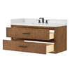 Custom image for Toasted Walnut with Matte Black Trim / Giotto Quartz / No Mirror