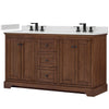 Custom image for Dark Walnut with Matte Black Trim / Giotto Quartz / No Mirror