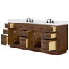 Custom image for Dark Oak with Matte Black Trim / Carrara Cultured Marble / No Mirror