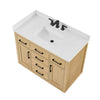 Custom image for Rift Oak with Matte Black Trim / Giotto Quartz / No Mirror