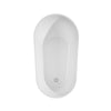 Custom image for White with Shiny White Trim and Brushed Nickel Faucet / 59