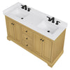 Custom image for Honey Oak with Matte Black Trim / White Cultured Marble / No Mirror
