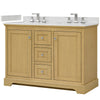 Custom image for Honey Oak with Polished Chrome Trim / Giotto Quartz / No Mirror