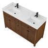 Custom image for Dark Walnut with Matte Black Trim / Giotto Quartz / No Mirror