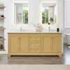 Custom image for Honey Oak with Polished Chrome Trim / Carrara Cultured Marble / No Mirror