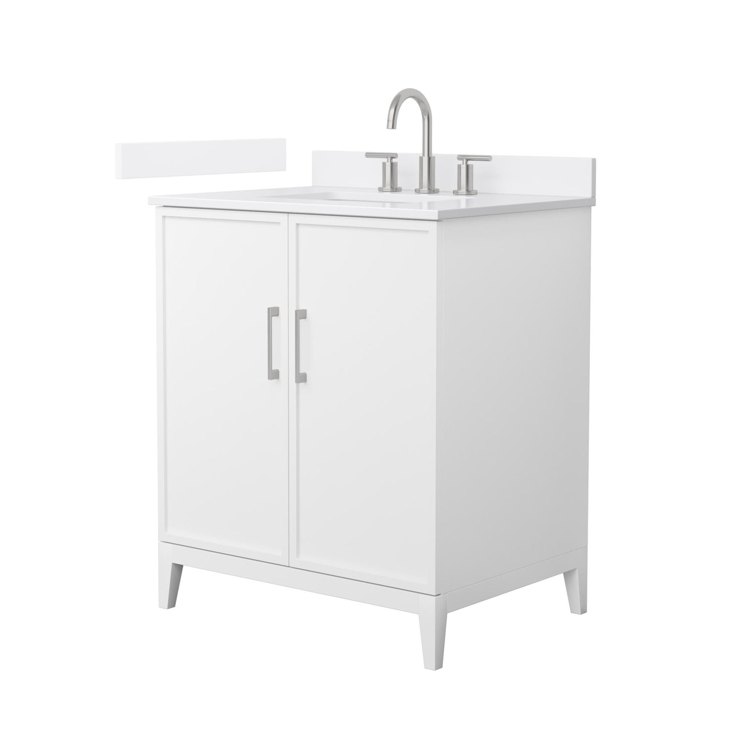 Elan Bathroom Vanity with Countertop 30 inch Single Sink 3-hole Faucet Setup