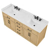 Custom image for Rift Oak with Matte Black Trim / Carrara Cultured Marble / No Mirror
