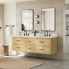 Custom image for Scandinavian Oak with Matte Black Trim / Giotto Quartz / No Mirror