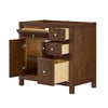Custom image for Dark Walnut with Brushed Nickel Trim / No Mirror