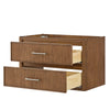 Custom image for Toasted Walnut with Brushed Nickel Trim / No Mirror