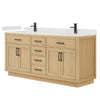Custom image for Rift Oak with Matte Black Trim / Giotto Quartz / No Mirror