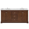 Custom image for Dark Walnut with Polished Chrome Trim / Giotto Quartz / No Mirror