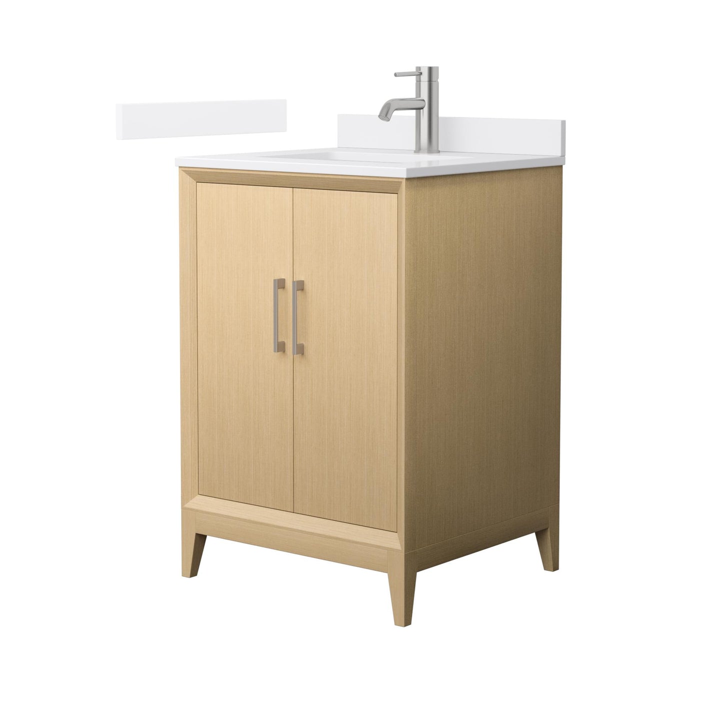 Janna Bathroom Vanity with Countertop 24 inch Single Sink Single hole Faucet Setup