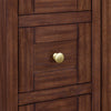 Custom image for Dark Walnut with Brushed Gold Trim / Carrara Cultured Marble / No Mirror