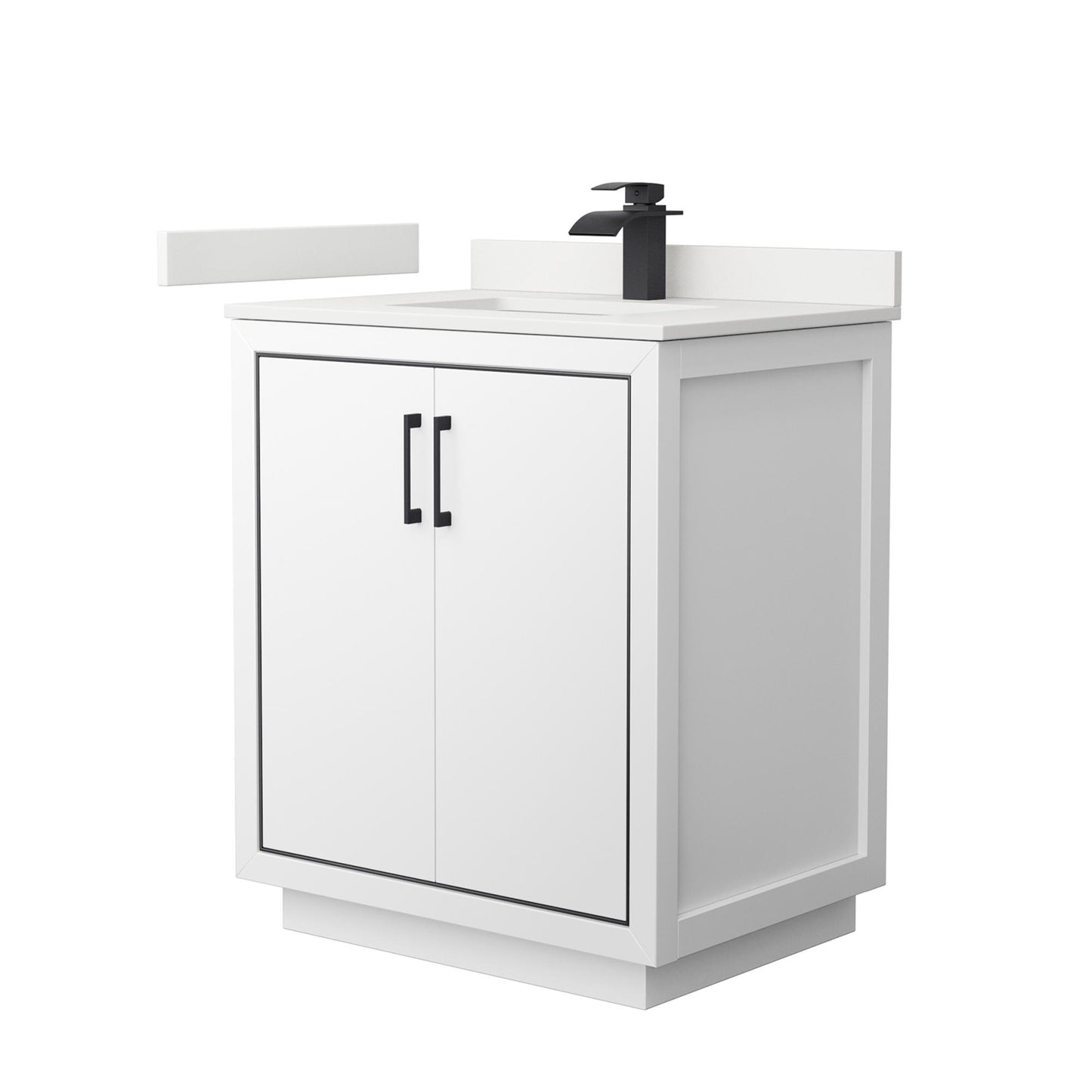 Icon Bathroom Vanity with Countertop 30 inch Single Sink Single hole Faucet Setup