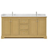 Custom image for Honey Oak with Polished Chrome Trim / Giotto Quartz / No Mirror