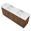 Custom image for Dark Oak with Brushed Nickel Trim / White Quartz / No Mirror