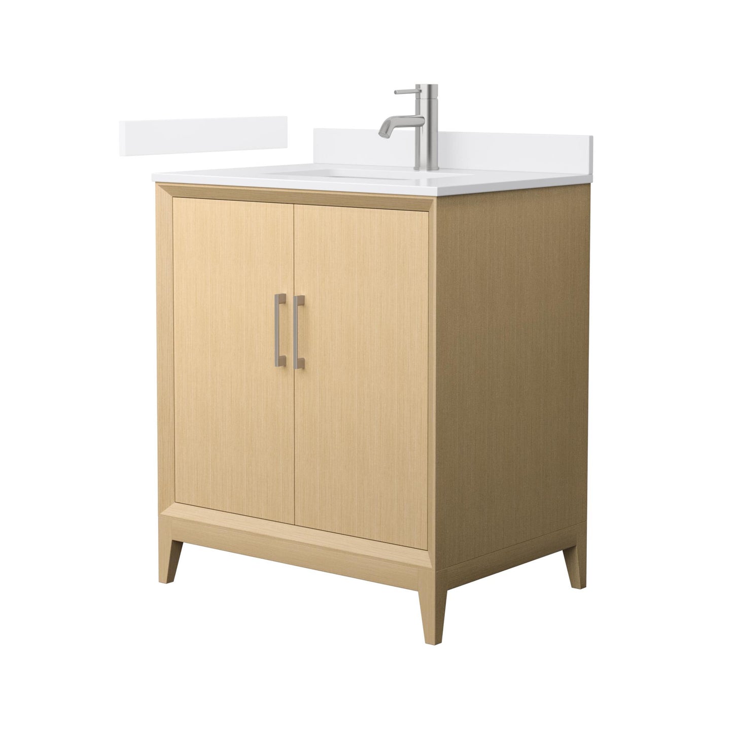 Janna Bathroom Vanity with Countertop 30 inch Single Sink Single hole Faucet Setup