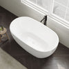 Custom image for White with Shiny White Trim and Matte Black Faucet