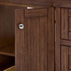 Custom image for Dark Walnut with Polished Chrome Trim / Giotto Quartz / No Mirror