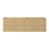 Custom image for Scandinavian Oak with Satin Bronze Trim / No Mirror