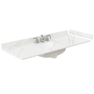 Countertop with Undermount Sink 54 inch 3-hole