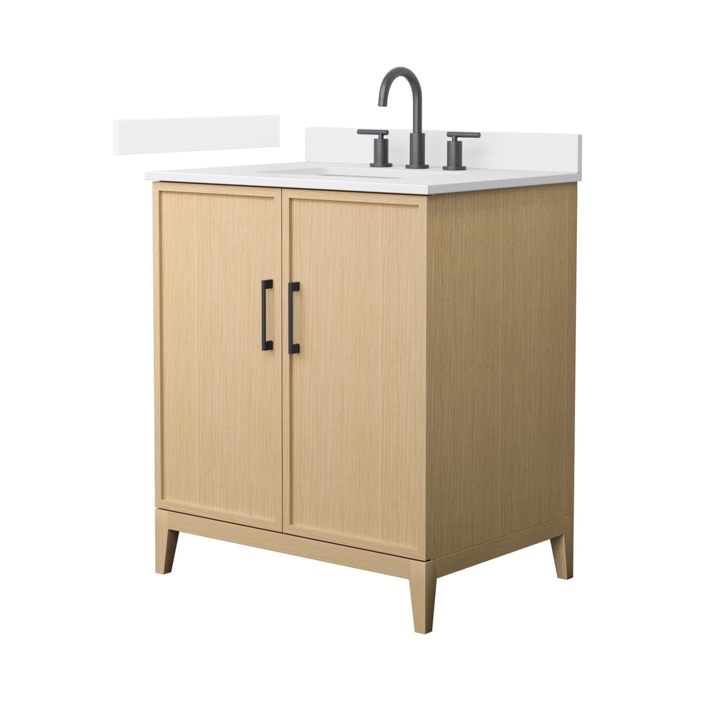 Elan Bathroom Vanity with Countertop 30 inch Single Sink 3-hole Faucet Setup